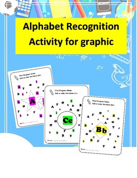 Preview of Alphabet Activity for kids