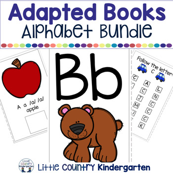 Preview of Alphabet Adapted Books for Special Education - Interactive Alphabet Books