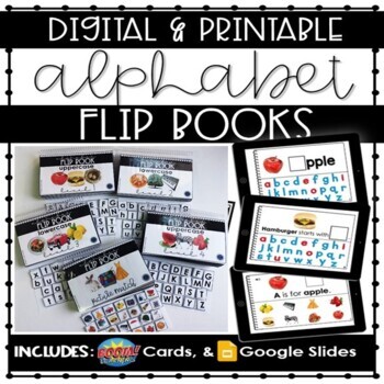 Preview of Alphabet Adapted Books Digital and Printable