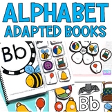 Alphabet Adapted Books Special Education with Sensory Bin 