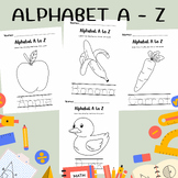 Alphabet Adventure: Color and Trace Worksheets A-Z
