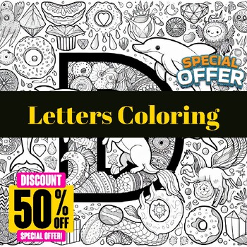 Preview of Alphabet Adventure: Engaging Letters Coloring Activity for Kids Letter D