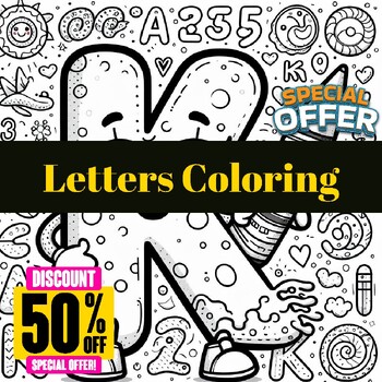 Preview of Alphabet Adventure: Engaging Letters Coloring Activity for Kids Letter K