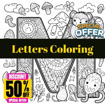 Preview of Alphabet Adventure: Engaging Letters Coloring Activity for Kids Letter M