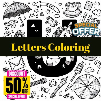Preview of Alphabet Adventure: Engaging Letters Coloring Activity for Kids Letter U