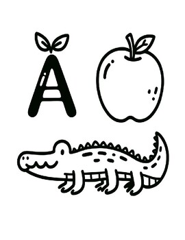 Preview of Alphabet Adventures: A-Z Coloring Journey for Creative Minds