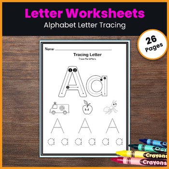 Alphabet Adventures: Tracing and Coloring Sheets for A to Z by Study Kits