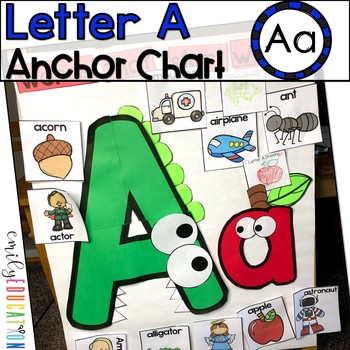 Alphabet Anchor Chart Letter A By Emily Education Tpt
