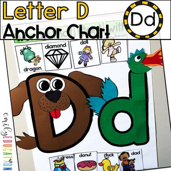 Preview of Alphabet Anchor Chart | Letter D