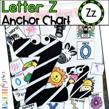 Preview of Alphabet Anchor Chart | Letter Z