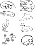 Alphabet Animal Clip Art A-H