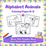 Alphabet Animal Coloring Pages!