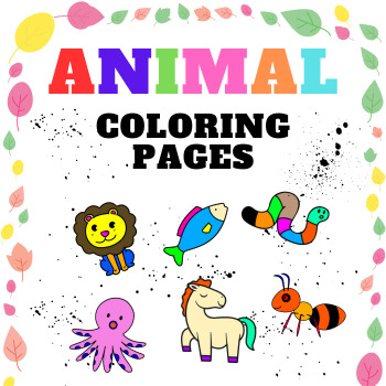 Preview of Alphabet Animals Coloring Pages
