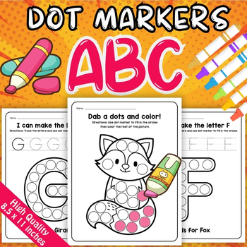 Preview of Alphabet Animals Dot Markers