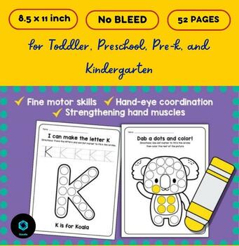 Preview of Alphabet Animals Dot Markers Worksheets
