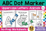 Alphabet Animals Dot Markers Worksheets in 2024