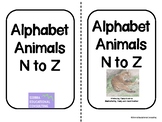 Alphabet Animals N-Z-two-sided