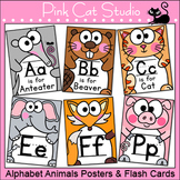 Animals Alphabet Posters, Flash Cards, Coloring Pages, Pla
