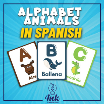 Alphabet Flashcards Animals Teaching Resources | TPT