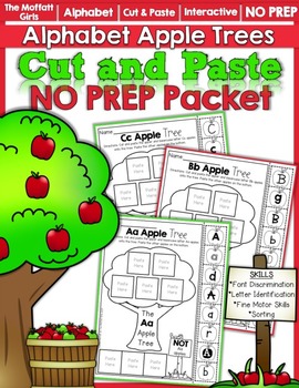 Preview of Alphabet Apple Tree Letter Sort NO PREP Packet