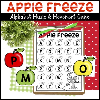 Alphabet Apples Cards Apples Freeze Game By Turner Tots Tpt