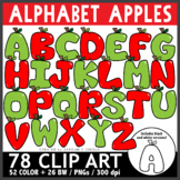 Alphabet Apples Clip Art