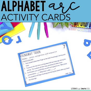 Preview of Alphabet Arc Activity Cards for Letter Recognition & Letter Naming Fluency
