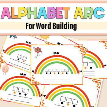 Preview of Alphabet Arc Mat for Phonics|Alphabet Arc Word Building Mat|Rainbow Alphabet Arc
