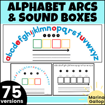 Preview of Word Mapping Mats & Heart Word Practice with Elkonin Sound Boxes & Alphabet Arcs