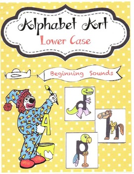 Preview of Alphabet Art Lower Case Beginning Sounds
