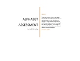 Alphabet Assessment & Data Collection