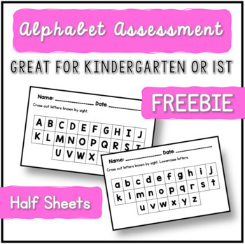 Preview of Alphabet Assessment - Sight and Sound Knowledge