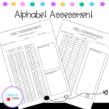 Preview of Alphabet Assessment Tracking Sheet