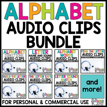 Preview of Alphabet Audio Clips - MP3 Sound Files for Creating Digital Resources