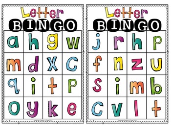 Letter BINGO by Carlson's Class | TPT