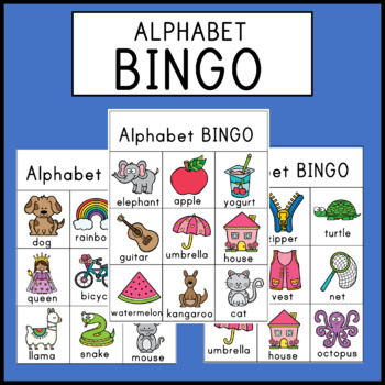 Alphabet BINGO by Six Little Llamas | TPT