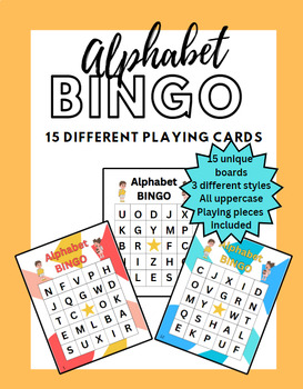 Alphabet BINGO-Capital Letter Recognition by The Jubilant Teacher