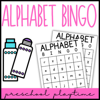 Alphabet BINGO Game | Ink Friendly Upper and Lowercase Letter ...