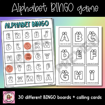 Alphabet BINGO Game | Letter Identification Game by Prepped in Primary