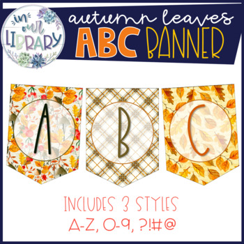 Preview of Alphabet Banner {Autumn Leaves} 