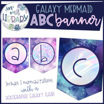 Preview of Alphabet Banner {Galaxy Mermaid}