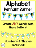 Alphabet Banner Pennant Style with Numbers and Shapes DOLLAR DEAL