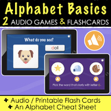 Alphabet Basics - 2 Google Slides Audio Games, Audio Flash