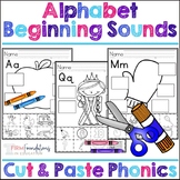 Alphabet Letter Beginning Sounds Cut and Paste Phonics Act