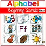 Alphabet Beginning Sounds Phonemic Awareness Phonics Boom Cards