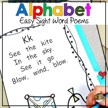 Preview of Alphabet Beginning Sounds Poetry Reading Comprehension Sight Word Practice