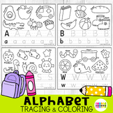 Alphabet Beginning Sounds Worksheets, Pre-K A to Z Letter 