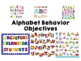 Alphabet Behavior Objectives Package