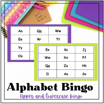 Alphabet Bingo Letter Bingo Center by Spread A Little Sunshine | TPT
