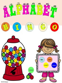Preview of Alphabet Bingo, PreK, Special Education, Autism